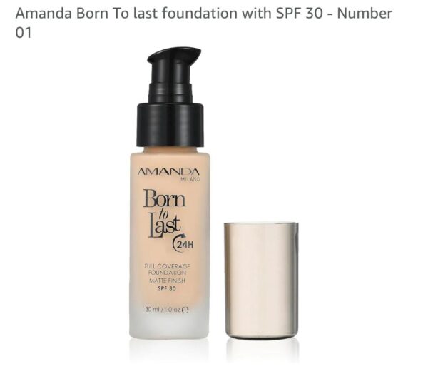 Amanda Milano Foundation Born to Last With SPF 30 - No.01