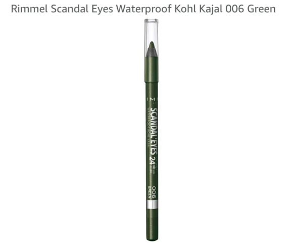 Rimmel Scandal Eyes Waterproof kohl Kajal 006 Green