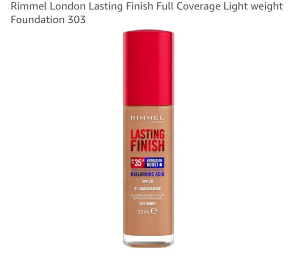Rimmel London Lasting Finish Full Coverage Light weight Foundation, No.200