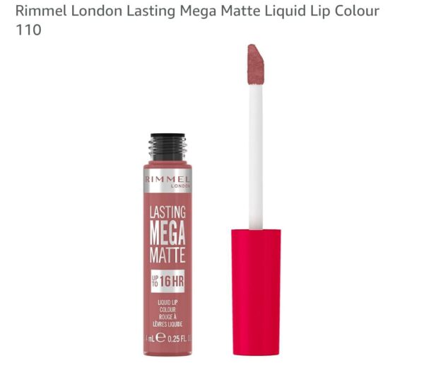 Rimmel London Lasting Mega Matte Liquid Lip Color, No.110