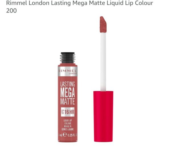Rimmel London Lasting Mega Matte Liquid Lip Color, No.200