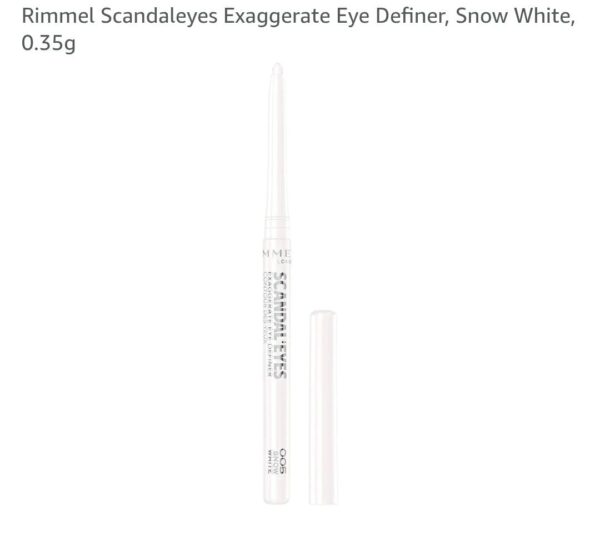 Rimmel ScandalEyes Exaggerate Eye Definer, (Snow White) 0.35g